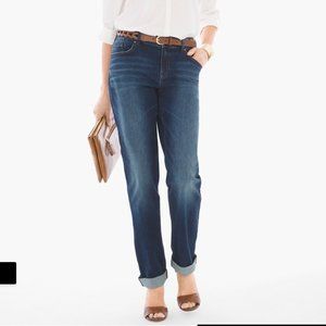 Chico's The Platinum boyfriend .5/Sz 6 Jean Ankle